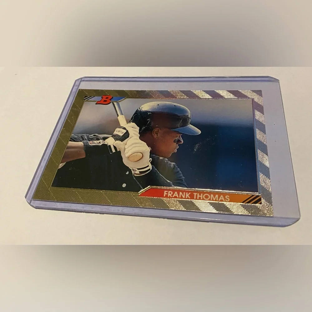 Frank Thomas 1992 Bowman baseball card  Gold Foil* vintage collectible